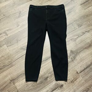 Old Navy Higher High-Waisted Rockstar 24/7 Sculpt Black Super Skinny Jeans Sz 20